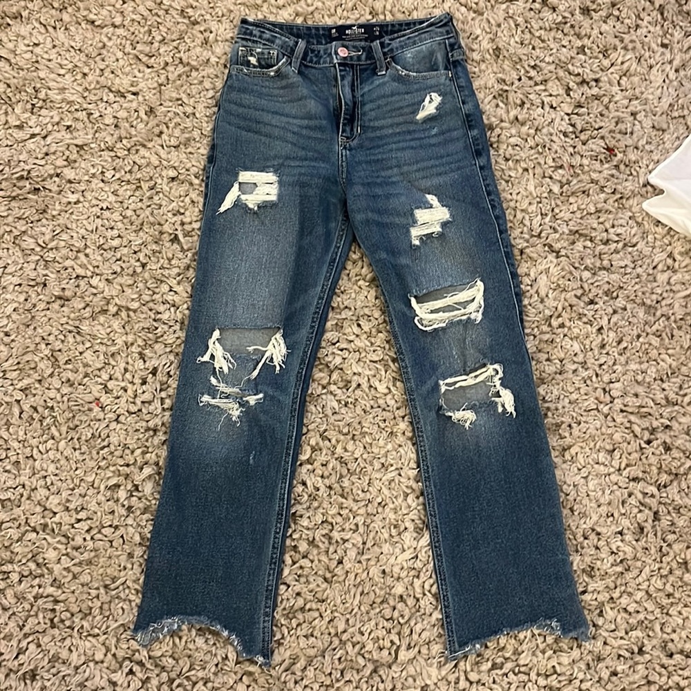 hollister mom jeans